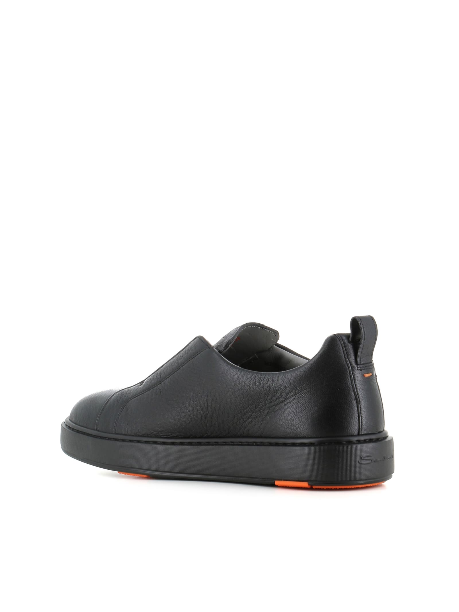 Shop Santoni Sneaker Victor In Black