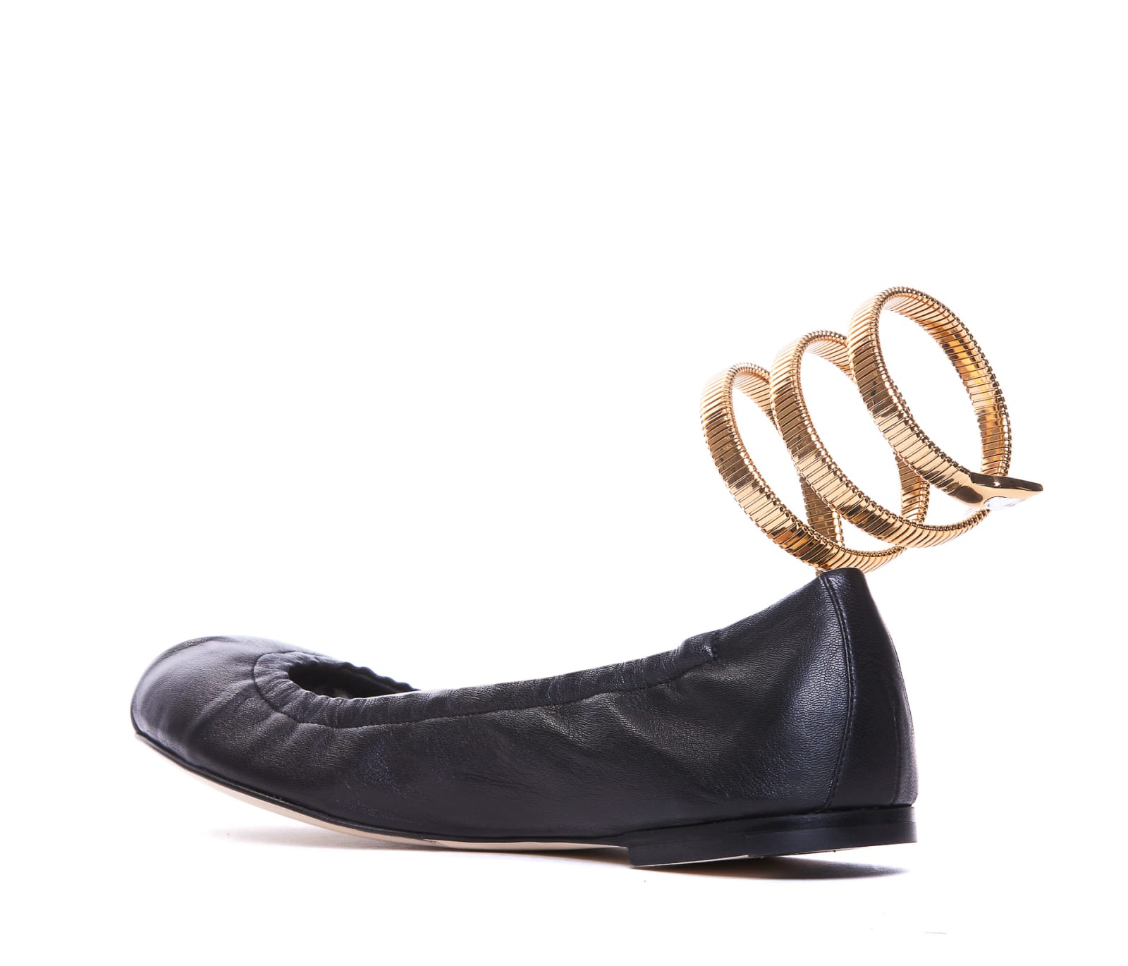 Shop René Caovilla Juniper Flats In Black