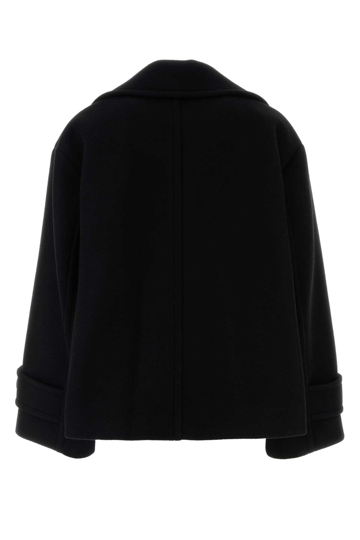 Chloé Women Double-breasted Jacket With Peaked Lapels In Black