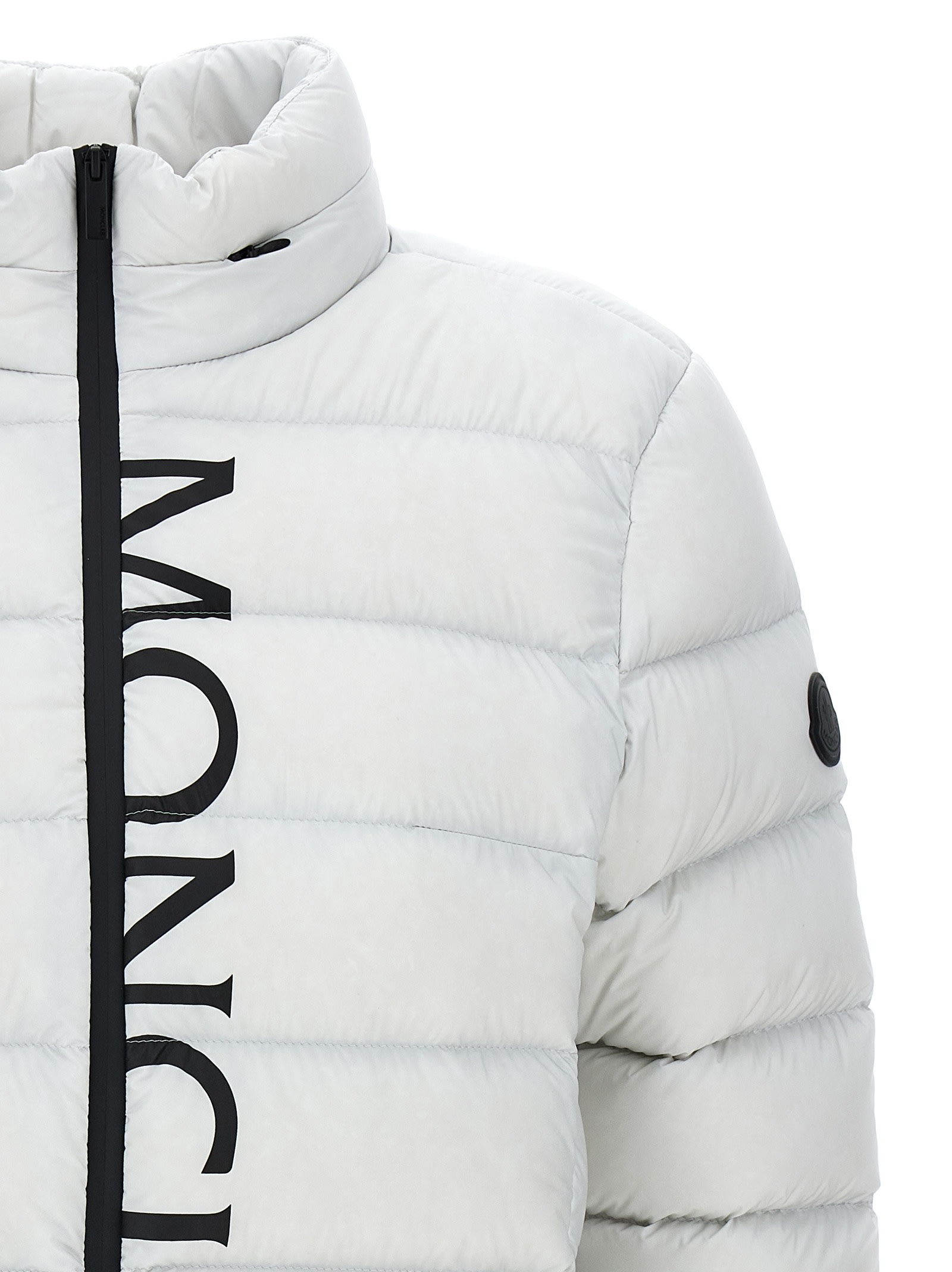 Shop Moncler Cerces Down Jacket In Bianco