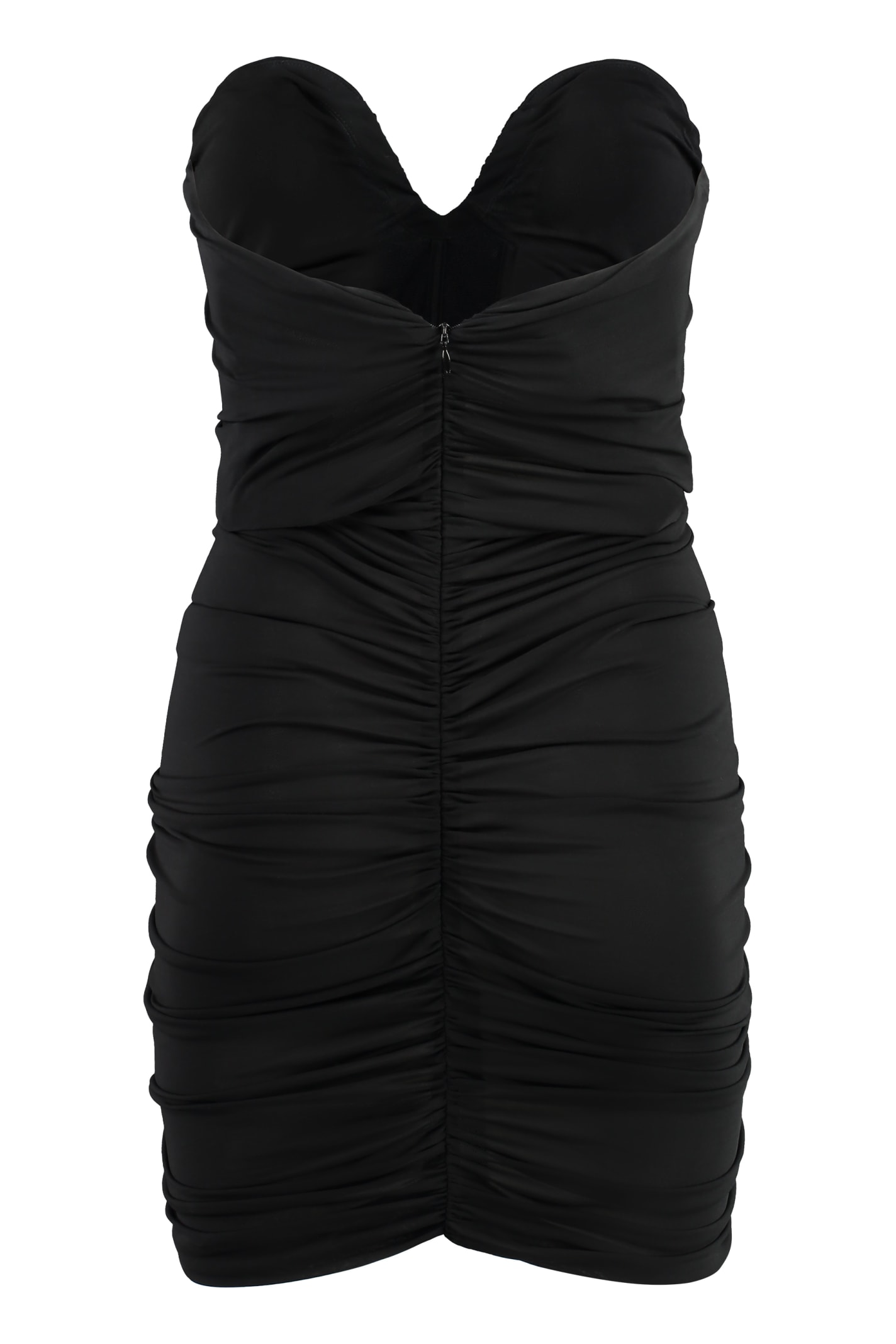 Shop Magda Butrym Viscose Dress In Black