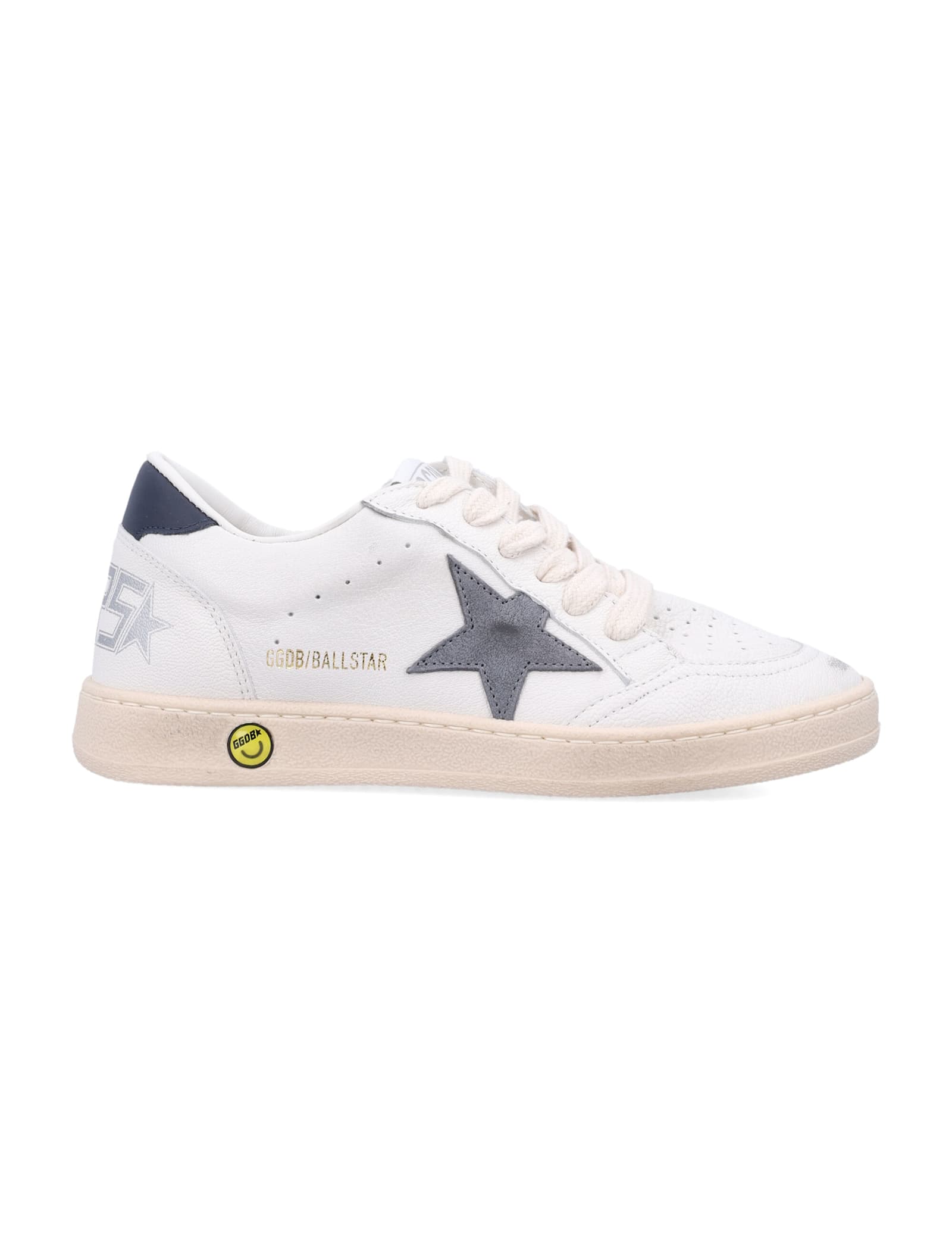 Golden Goose Kid - Ball Star New Sneaker In White