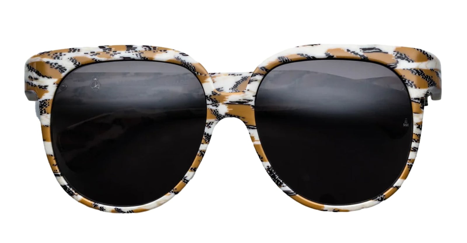 Shop Jacques Marie Mage Cleveland - Cheetah Sunglasses In Brown