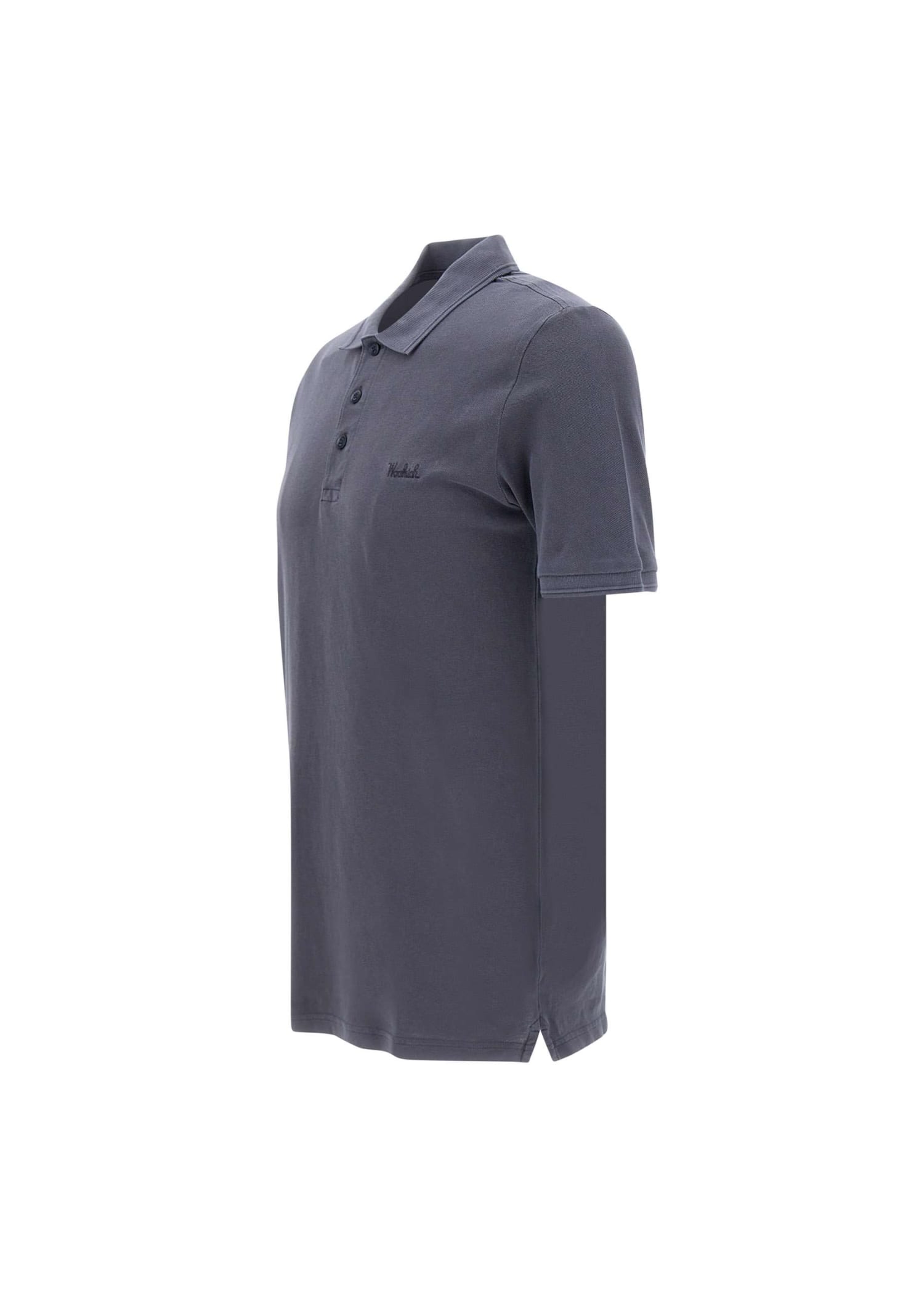 Woolrich Mackinak Cotton Piquet Polo Shirt In Blue
