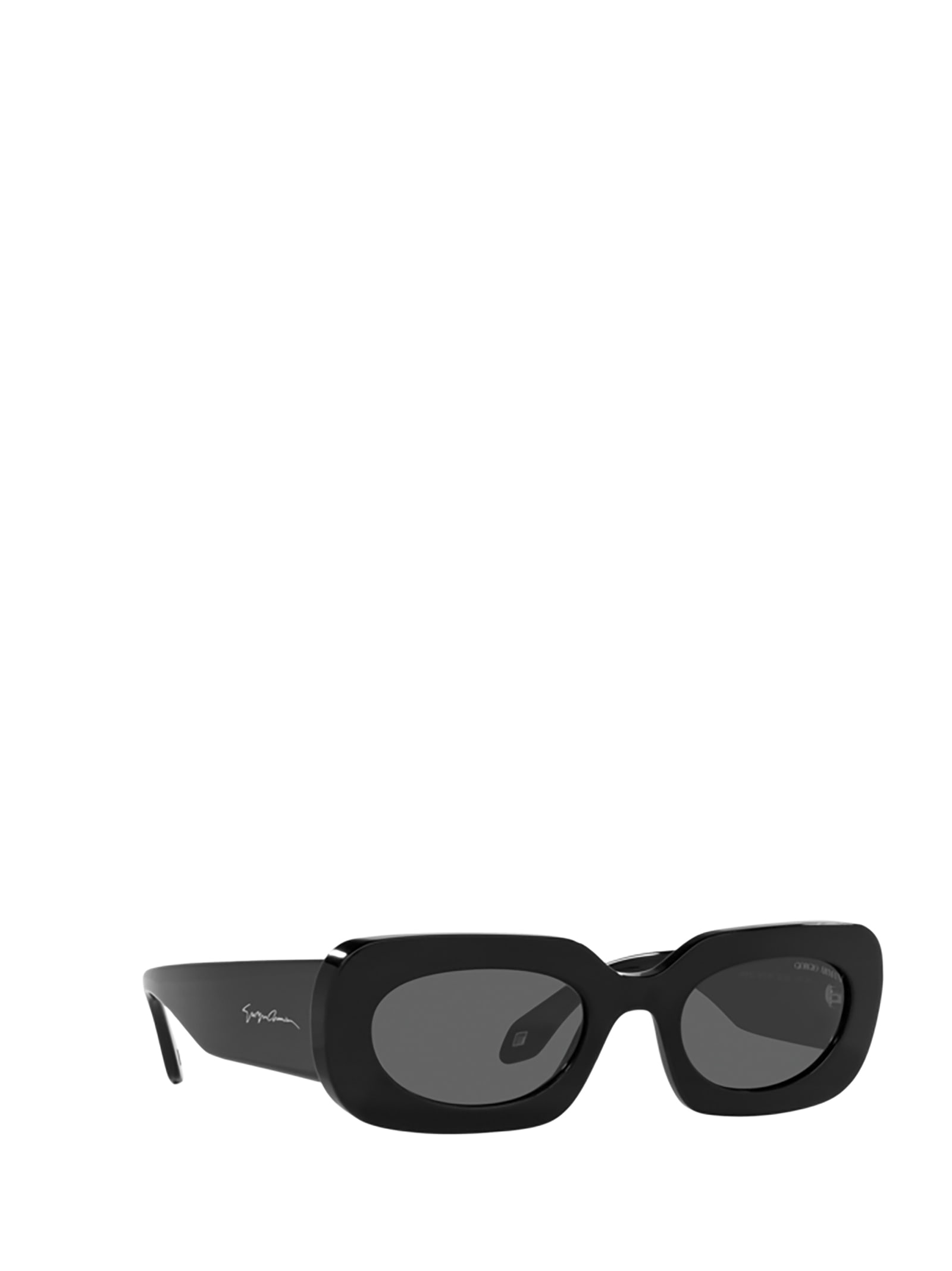 Shop Giorgio Armani Ar8182 Black Sunglasses