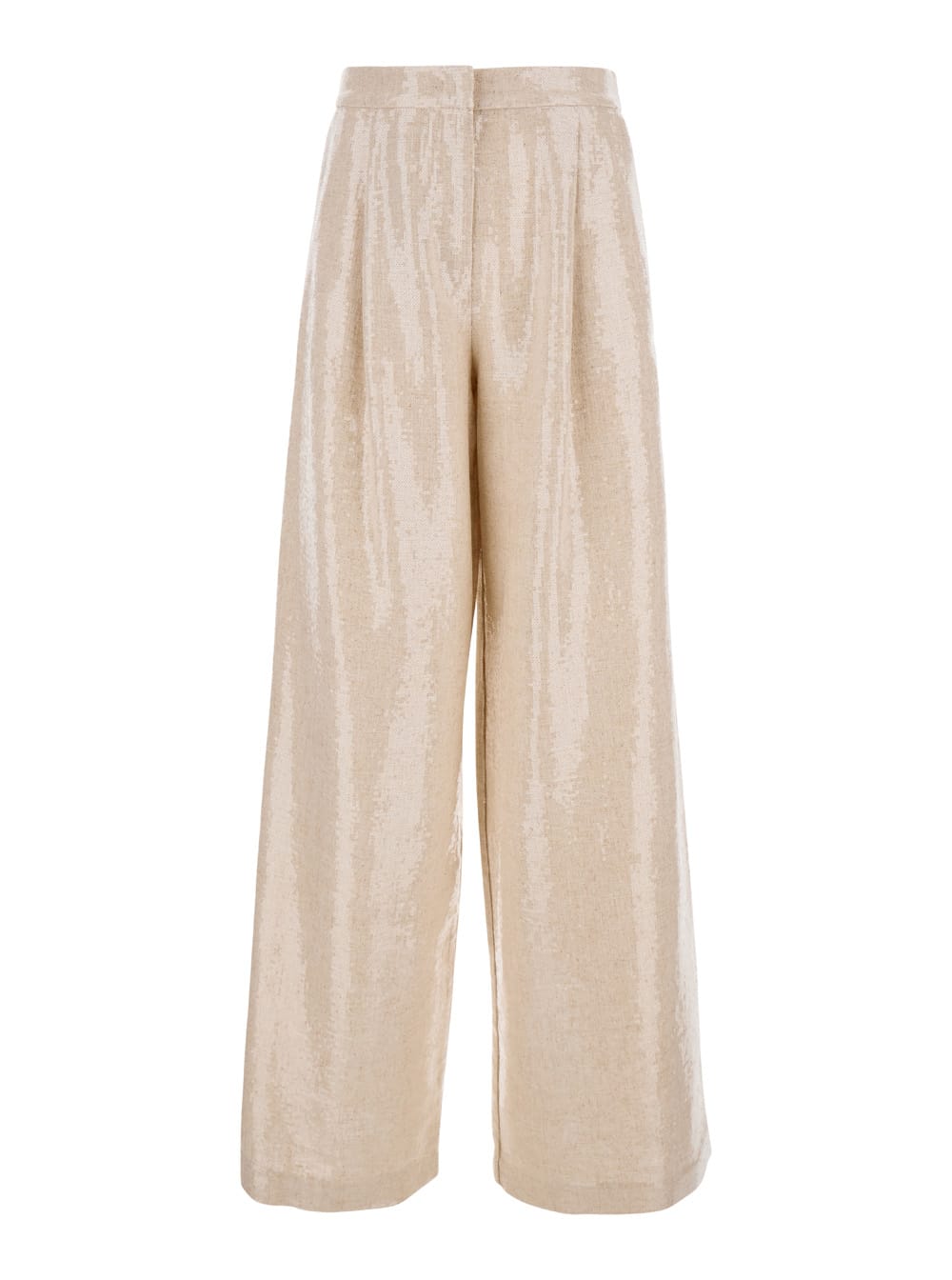 Shop Federica Tosi Paillettes Pants In Bamboo