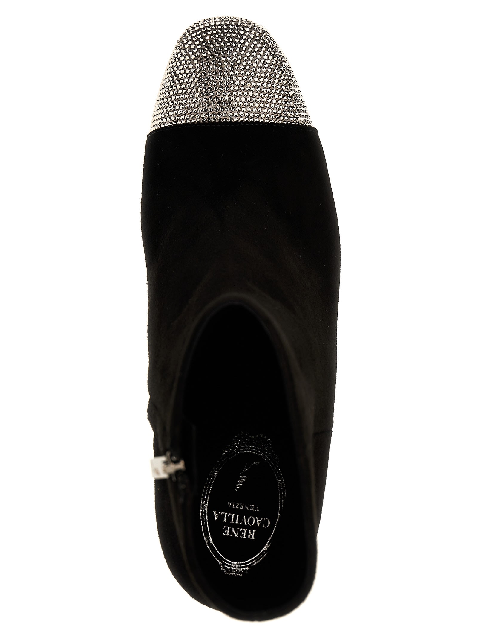 Shop René Caovilla Bonnie Ankle Boots In Black