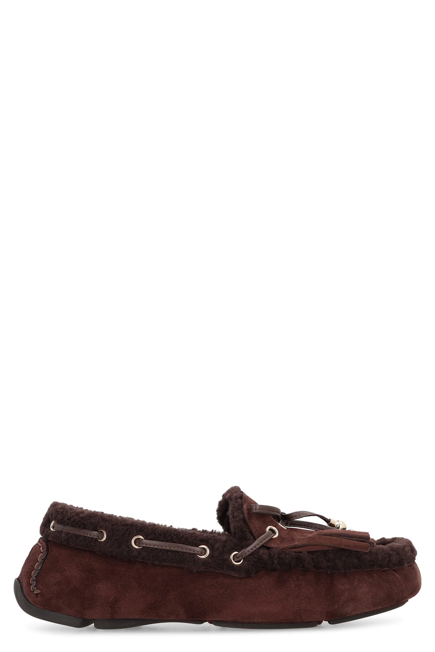 Jimmy Choo Manon F Suede Leather Loafer In Animal Print