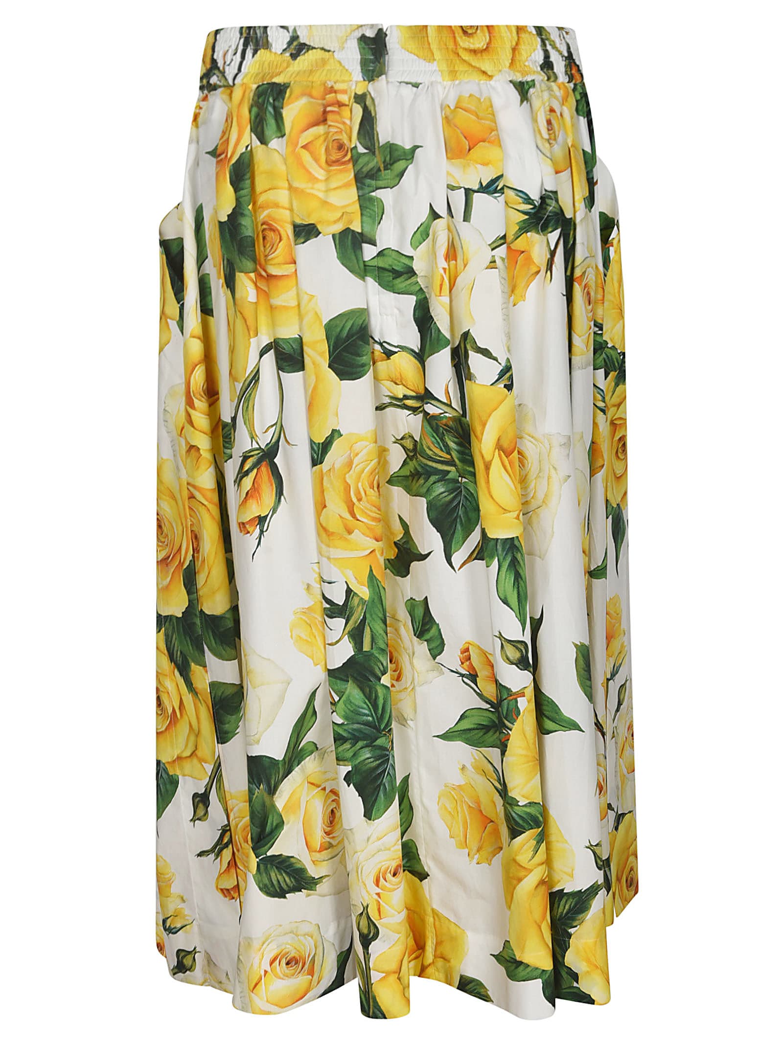 Shop Dolce & Gabbana Flower Skirt In Multicolor