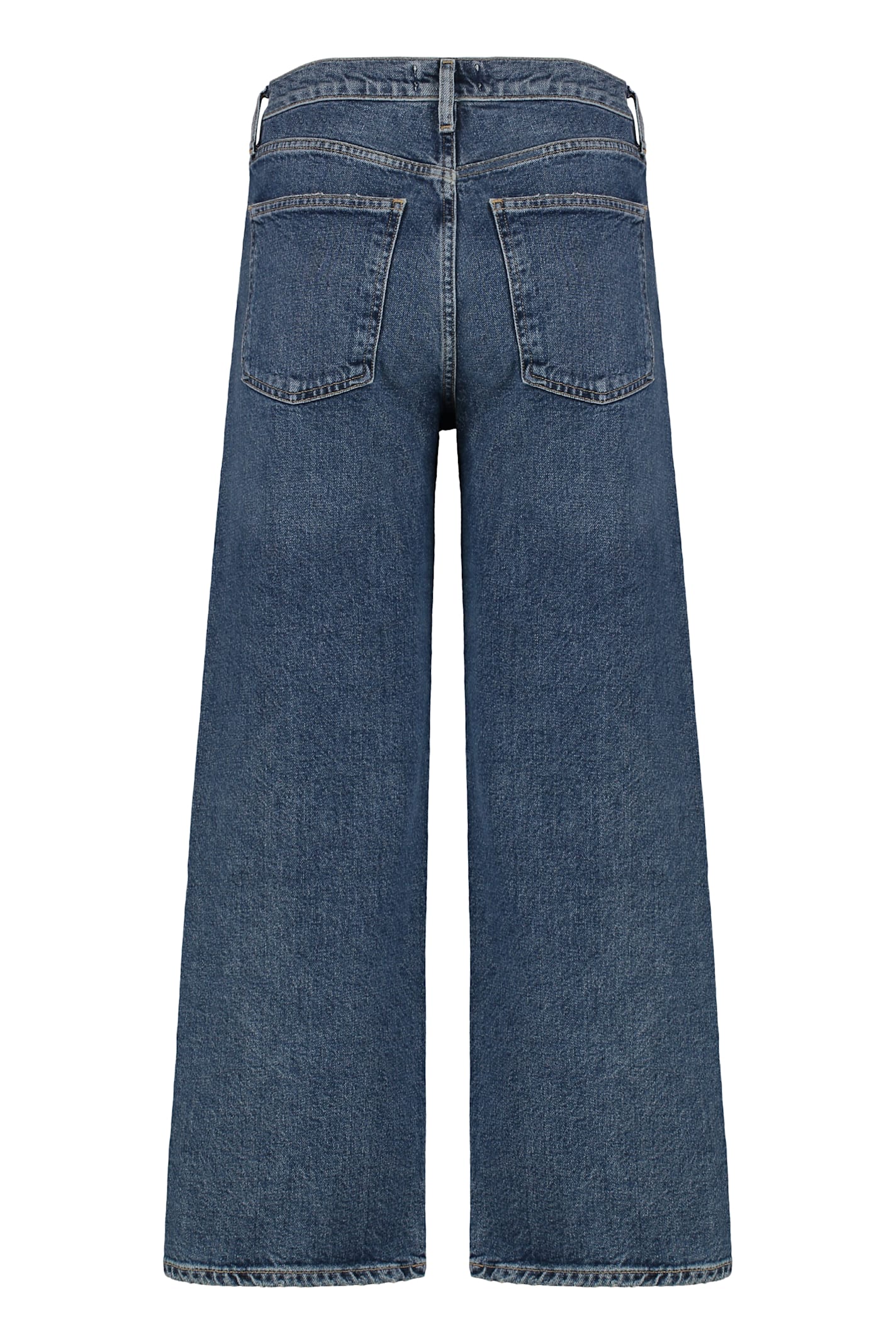Agolde Enroll Cropped Jeans In Blue