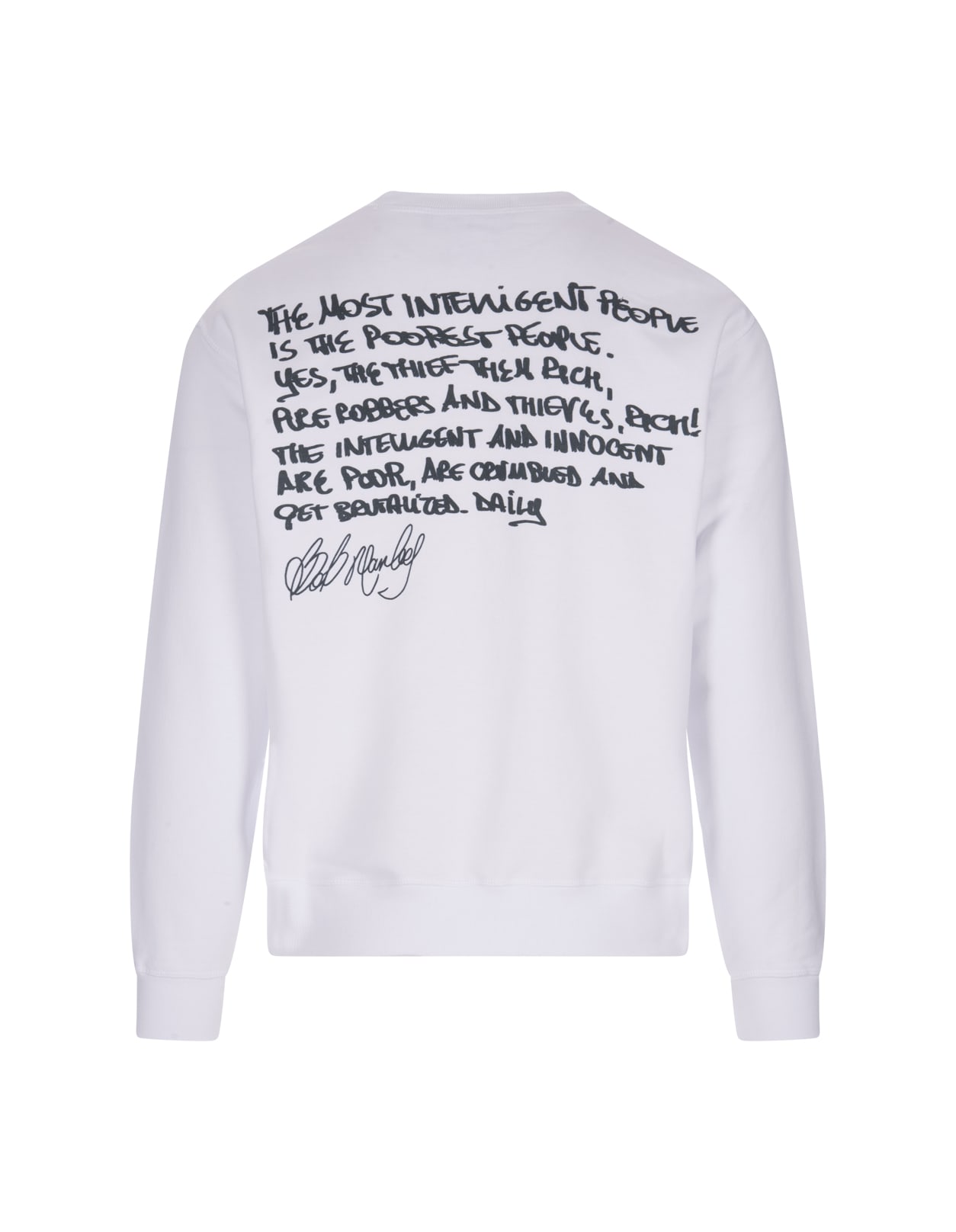 Shop Dsquared2 White Bob Marley Cool Sweatshirt