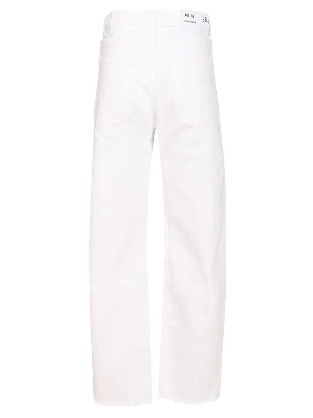Shop Agolde Luna Jeans In White
