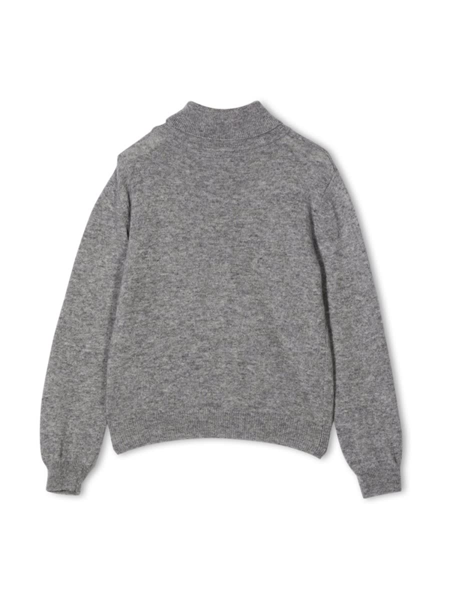 Shop Fay Turtleneck Sweater In Grey