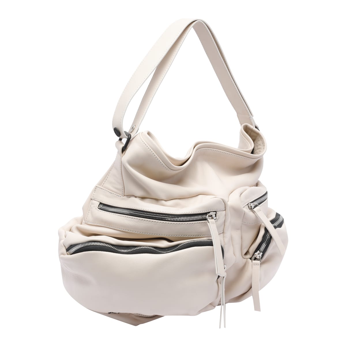 Vic Matie Top Handle Shoulder Bag In White