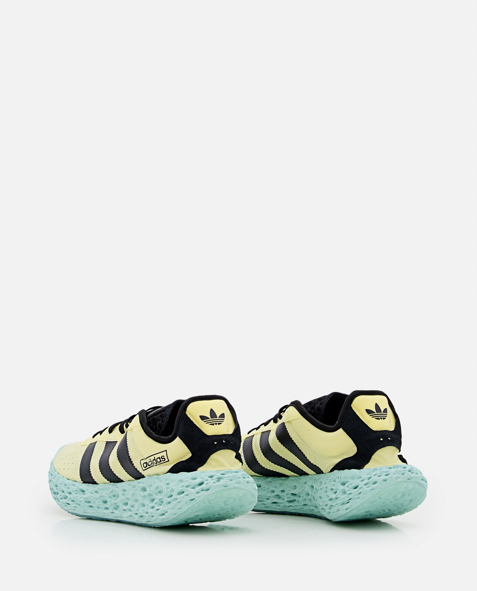 Adidas Originals Zponge Perforated Rubber Sole Sneaker In Ice Yellow