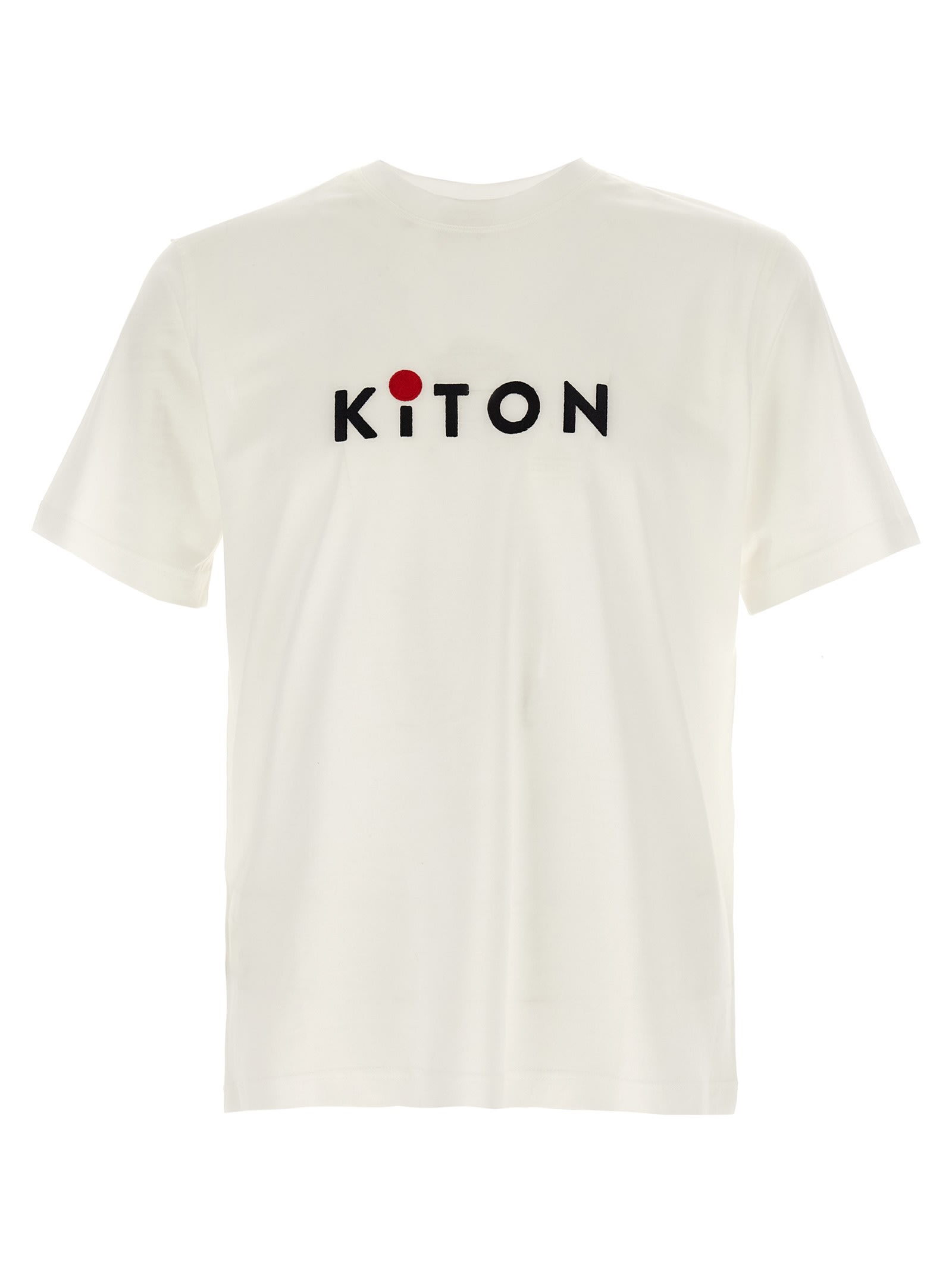 KITON LOGO EMBROIDERY T-SHIRT