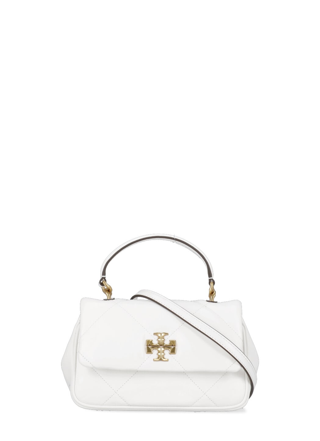 Shop Tory Burch Kira Diamond Quilt Bag In White