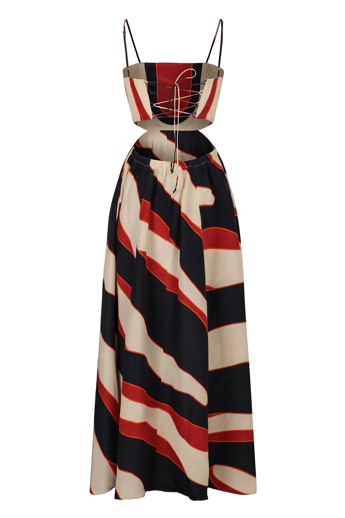 Shop Raquel Diniz Printed Linen Dress In Multicolor