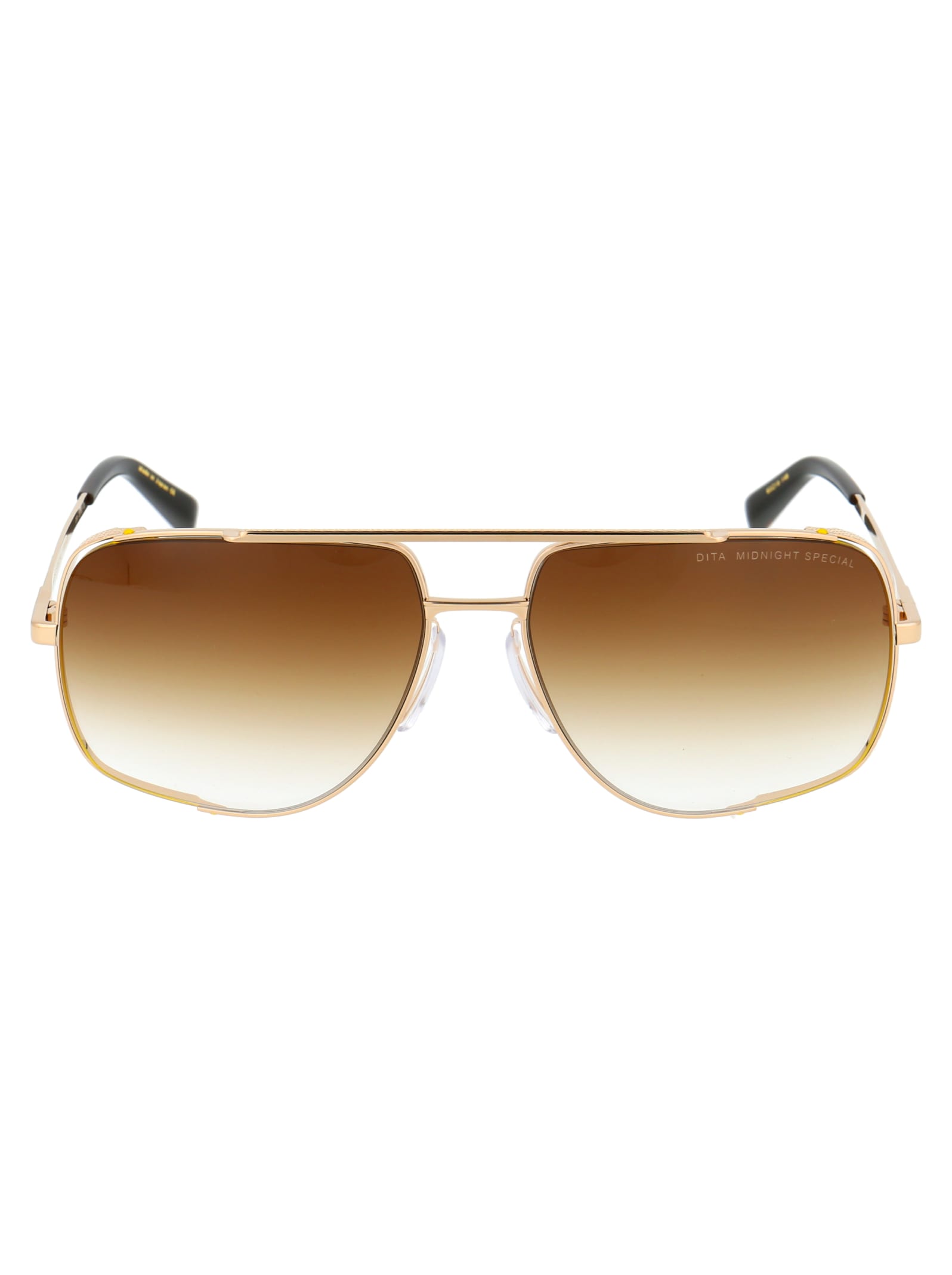 Shop Dita Midnight Special Sunglasses In 12k Gold