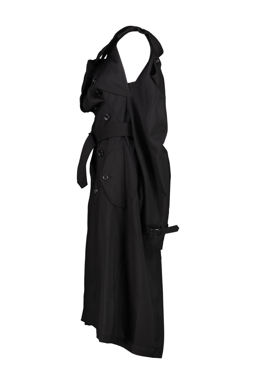 Shop Junya Watanabe Robe Manteaux Dress In Black