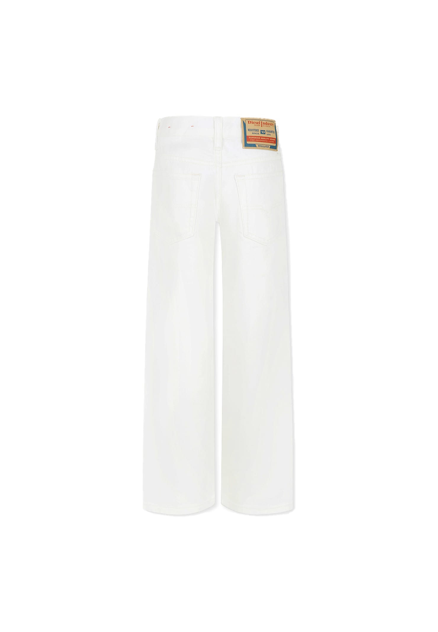 Diesel Straight Jeans In White