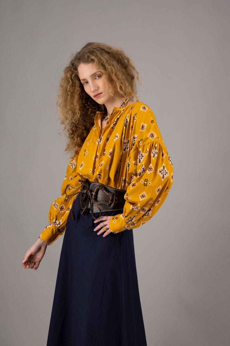 Amotea Lilli Geometric Ochre