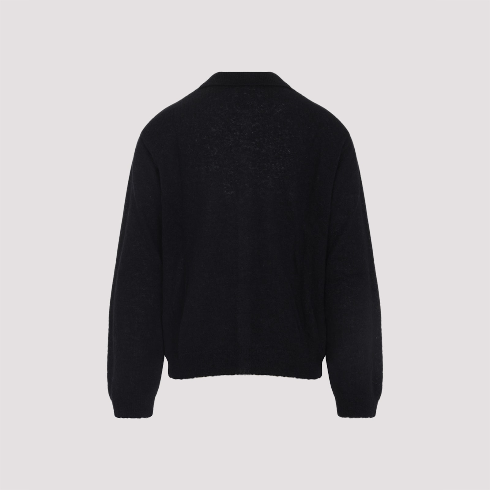 Our Legacy Black Evening Polo Cardigan In Black
