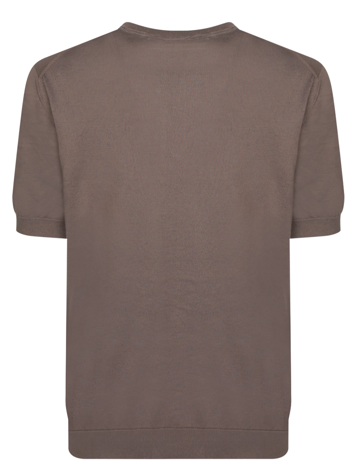 Shop Zegna Premium Cotton T-shirt In Taupe