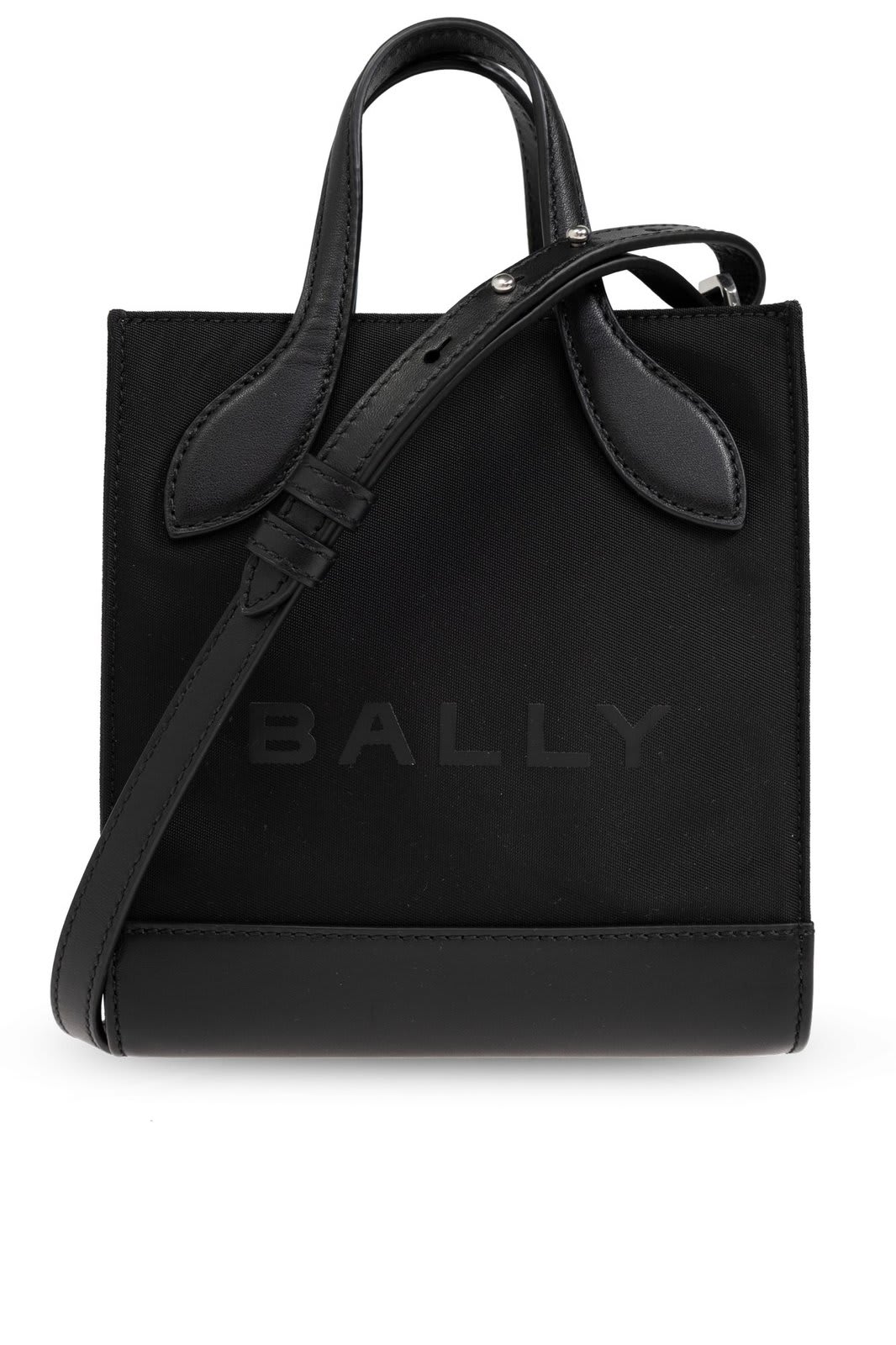 Shop Bally Logo-detailed Shoulder Bag In Black