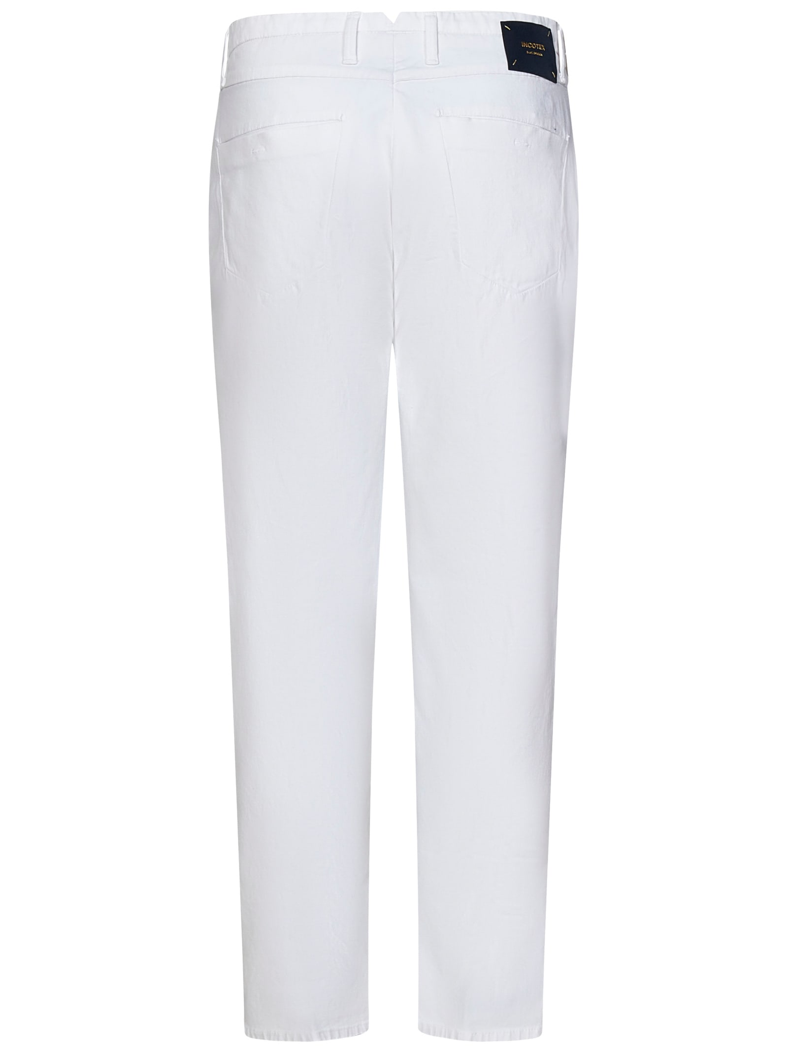 Shop Incotex Trousers In White