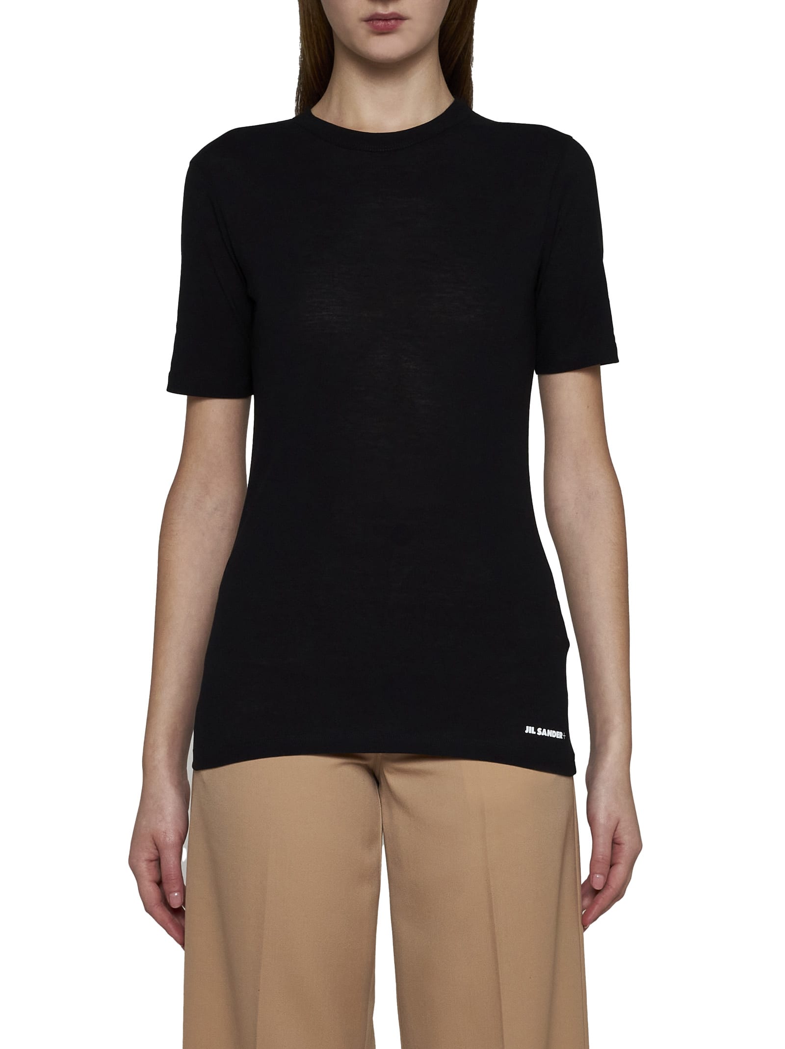 Shop Jil Sander T-shirt In Black