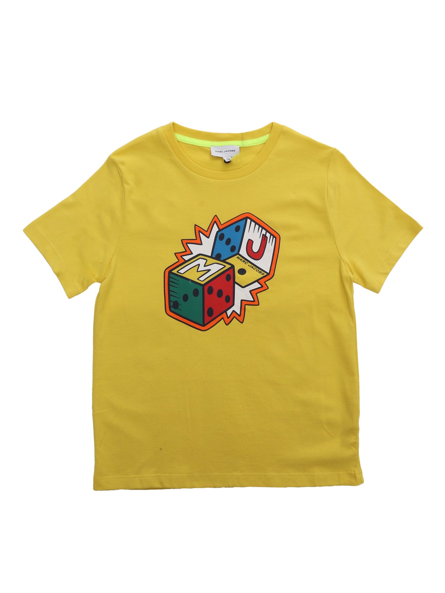 Little Marc Jacobs Kids' Mj T-shirt In Yellow