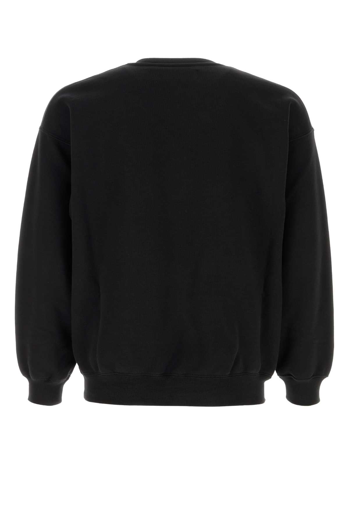 Baracuta Oversize Cotton Blend Sweatshirt In Black