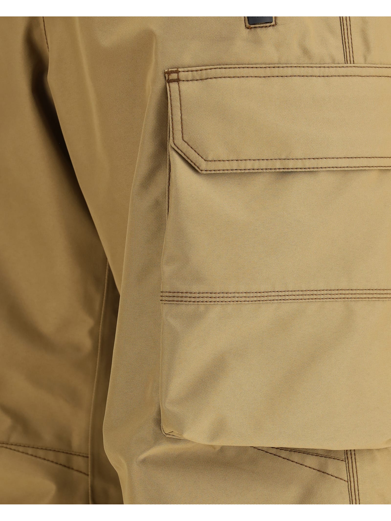 Moncler Cargo-pocket Ski Trousers In Brown
