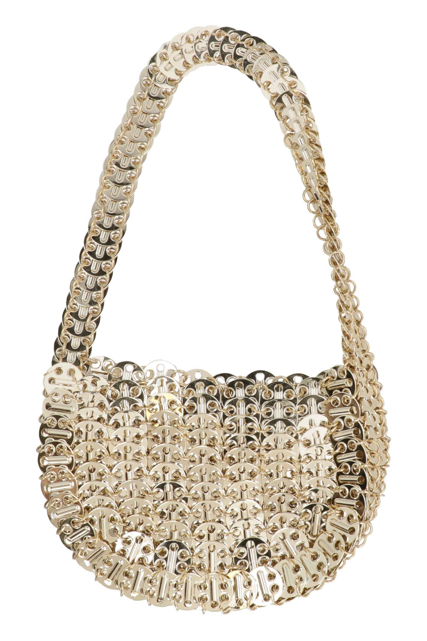 Shop Rabanne 1969 Moon Mini Bag In Gold