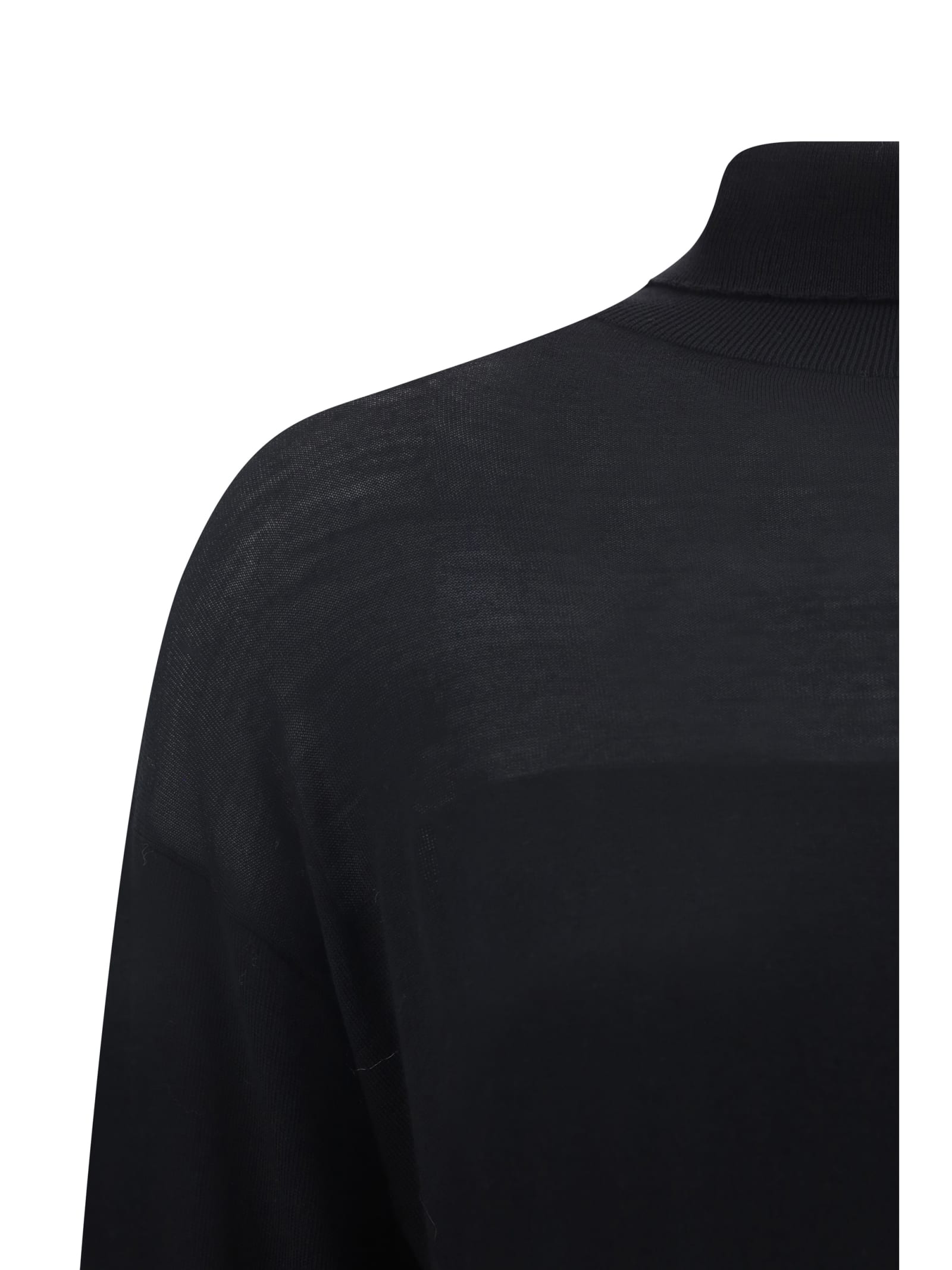 Shop Quira Turtleneck Sweater In Black