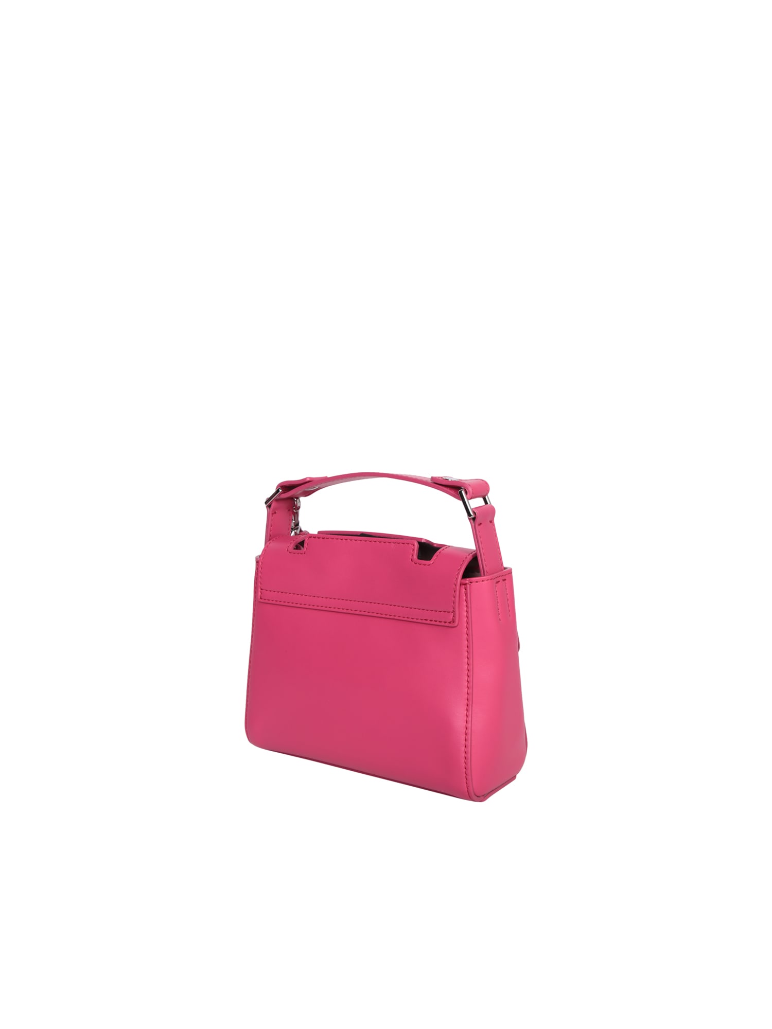 Shop Orciani Sveva Liberty Mini Raspberry Bag In Pink