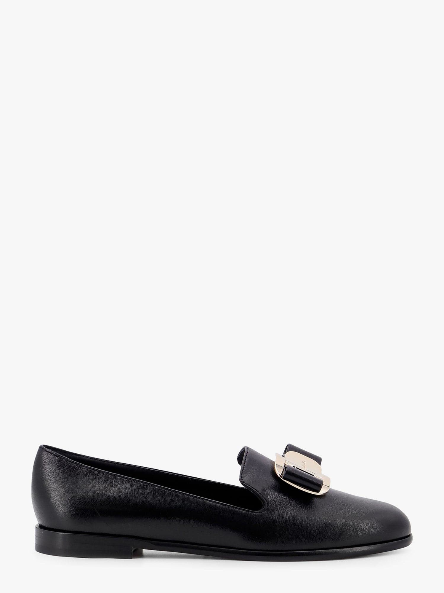 Ferragamo Zarina Leather Loafer In Black