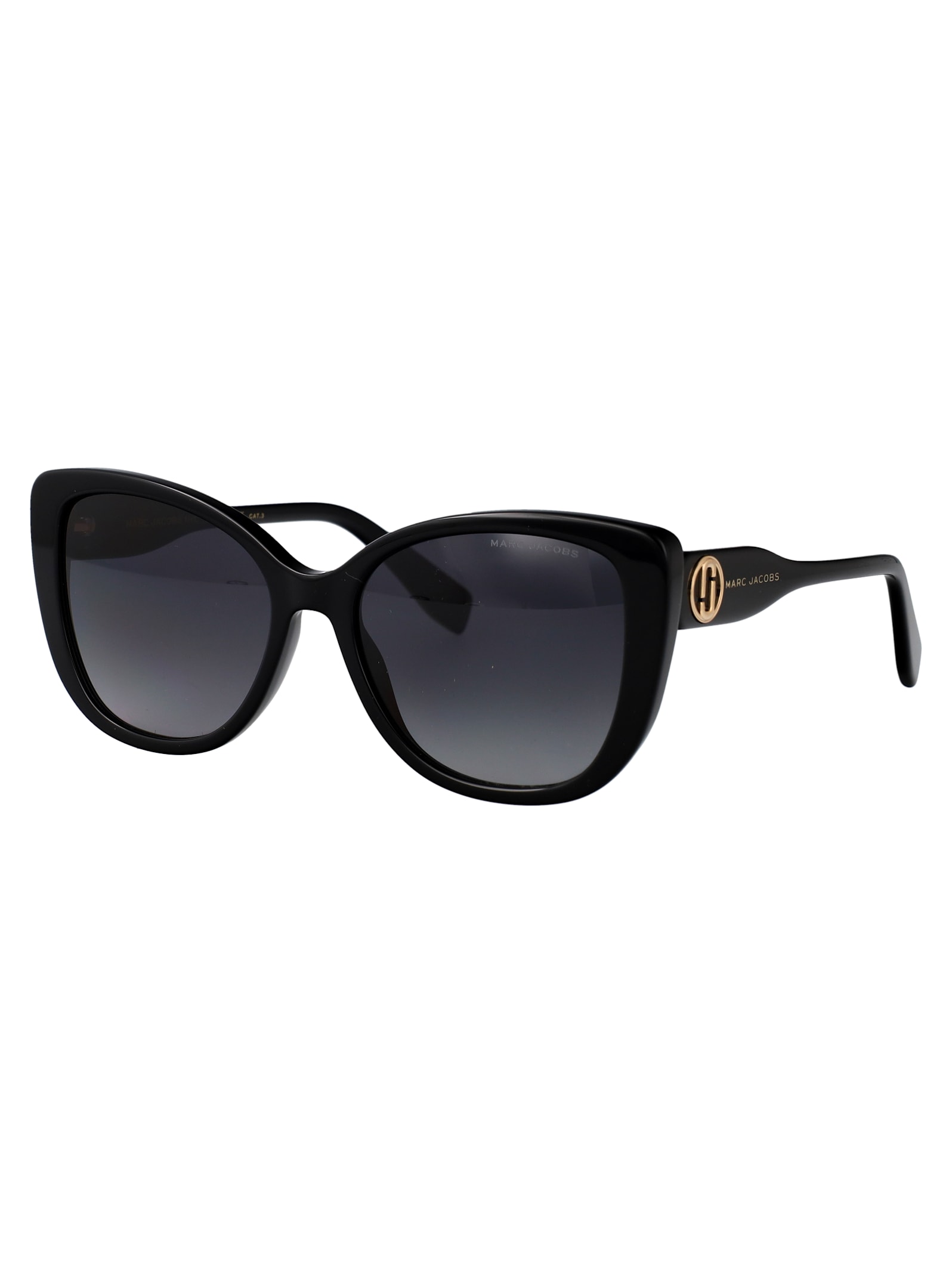 Marc Jacobs 55mm Gradient Cat Eye Sunglasses In Black