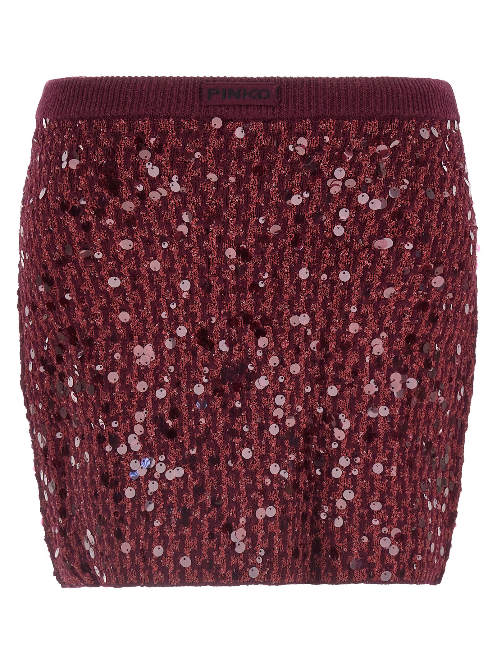 Pinko Gimme Skirts Bordeaux In Burgundy