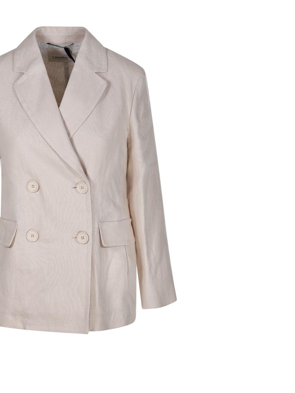 Shop 's Max Mara Doublebreasted Longsleeved Jacket In Beige