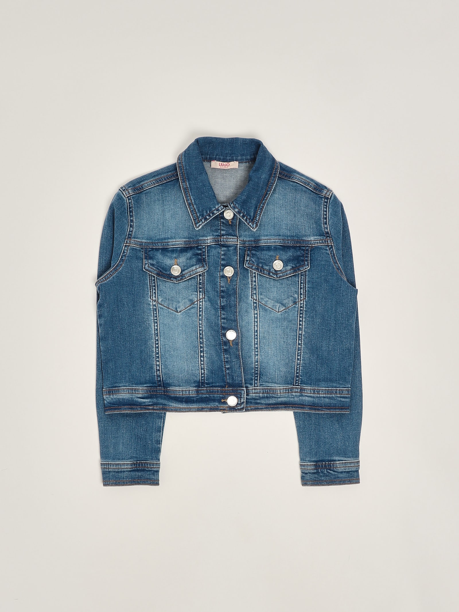 Liu •jo Denim Jacket Jacket In Blue