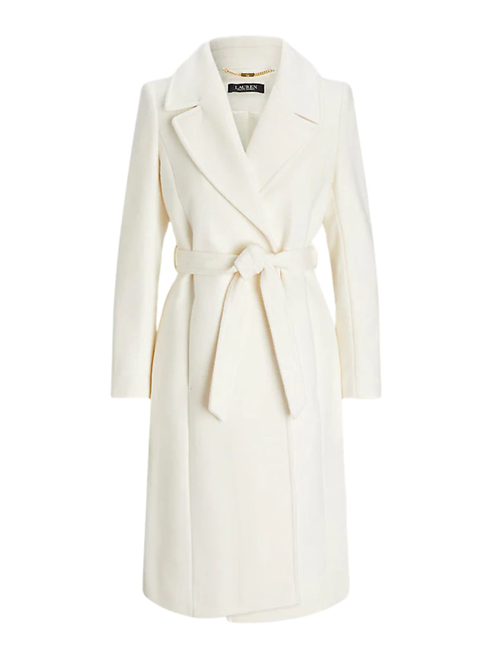 Ralph Lauren Belted Coat In Neutral