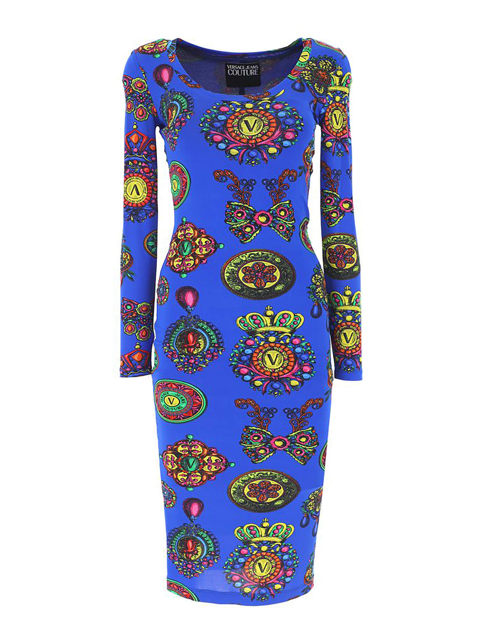 Versace Jeans Couture Printed Jersey Dress