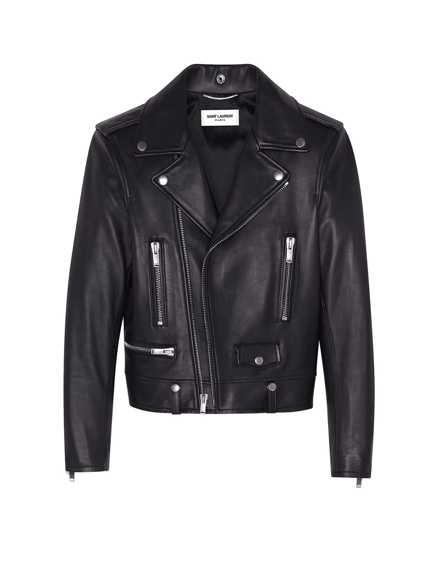 Shop Saint Laurent Jacket In Black