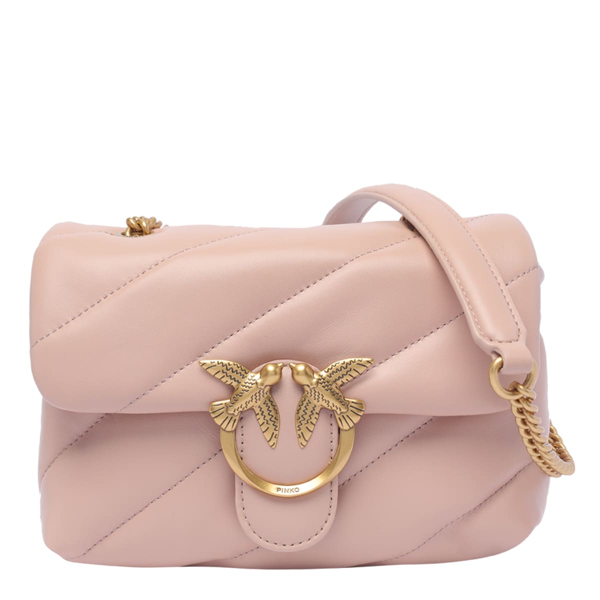 Pinko Mini Love Puff Crossbody Bag In Pink