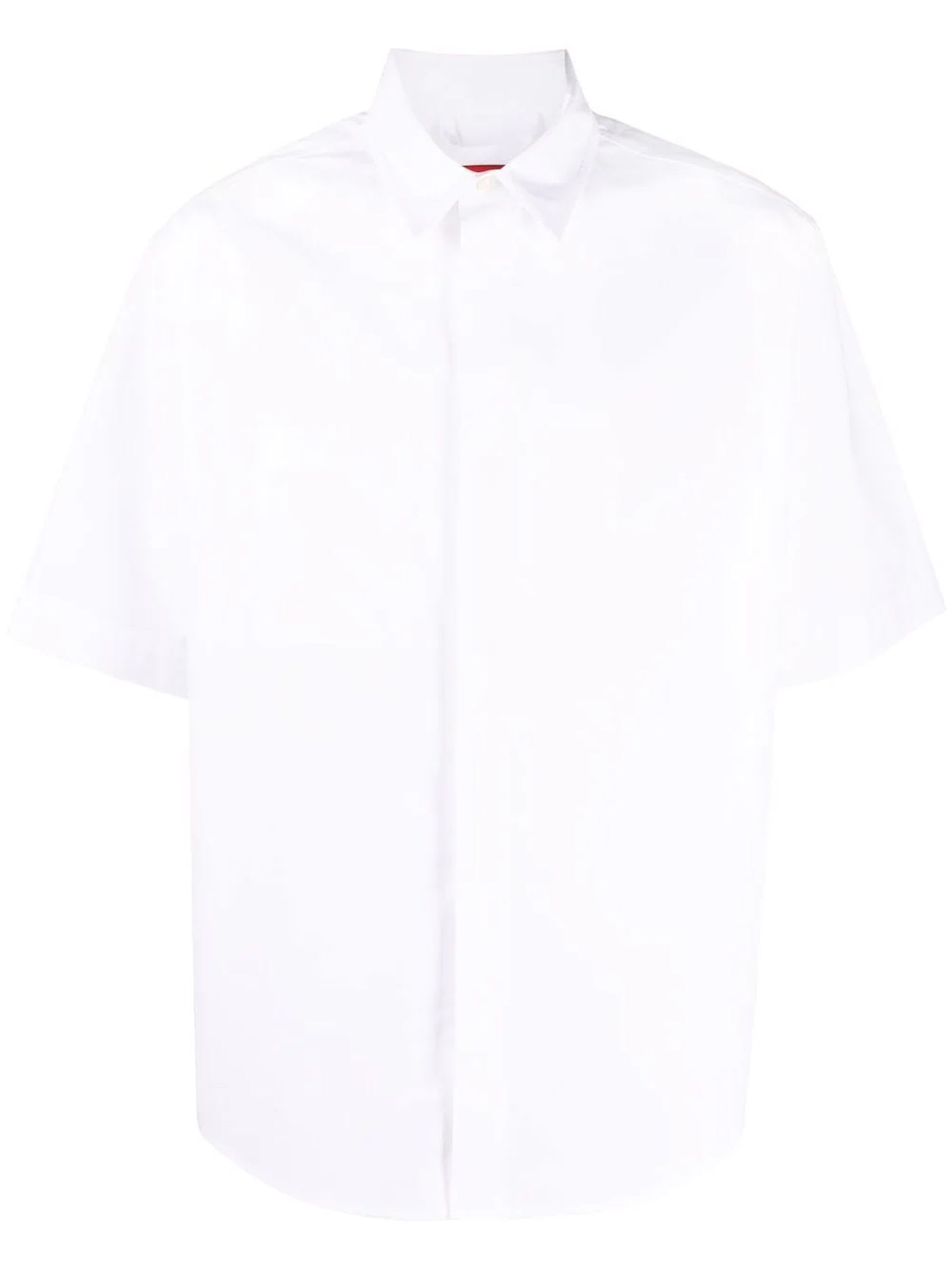 FourTwoFour on Fairfax White Cotton Shirt