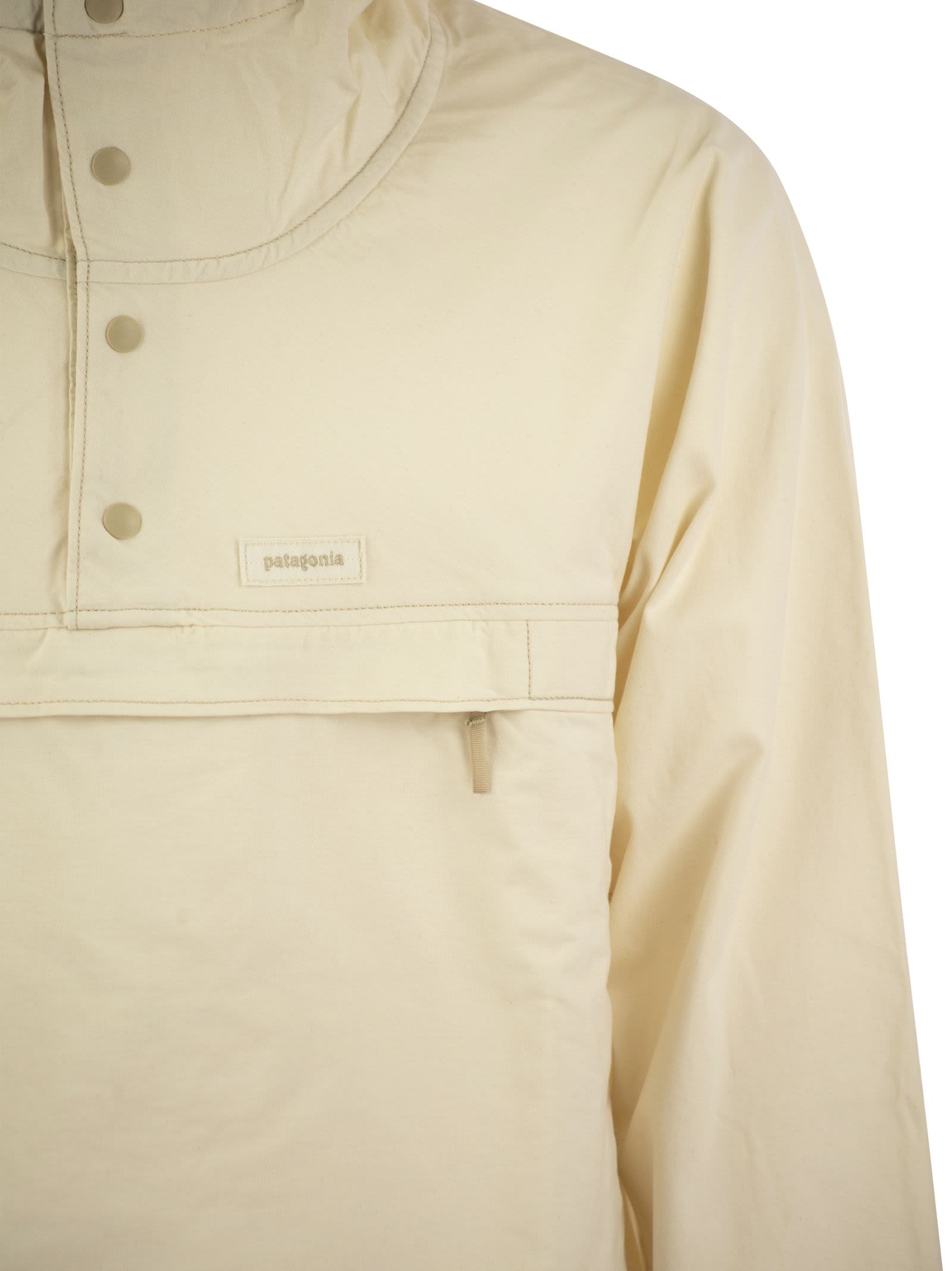 Shop Patagonia Funhoggers Pullover Jacket In Natural