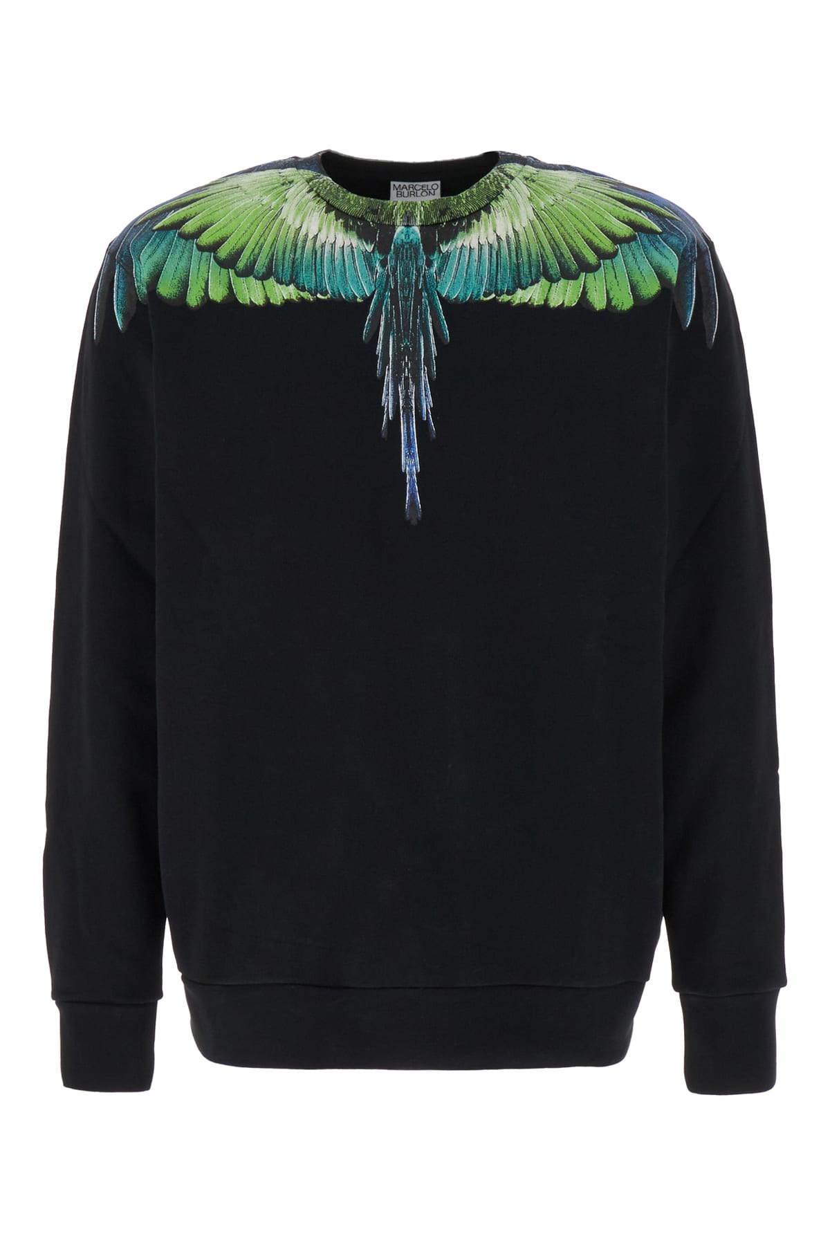 Marcelo Burlon County Of Milan Black Cotton Sweatshirt