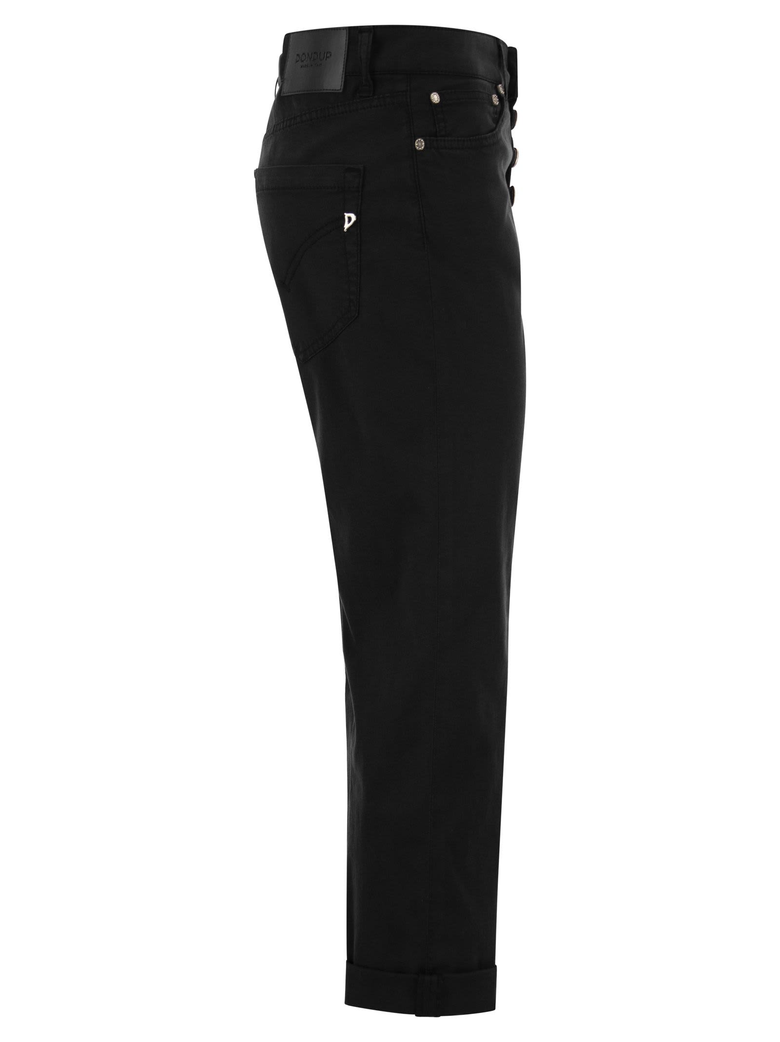 Dondup Woman Pants Black Size 31 Cotton, Elastomultiester, Elastane In Black